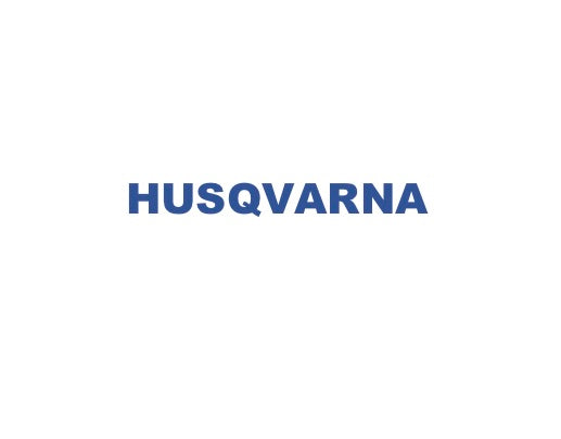 Logo Mähroboter Husqvarna auf weißem Hintergrund