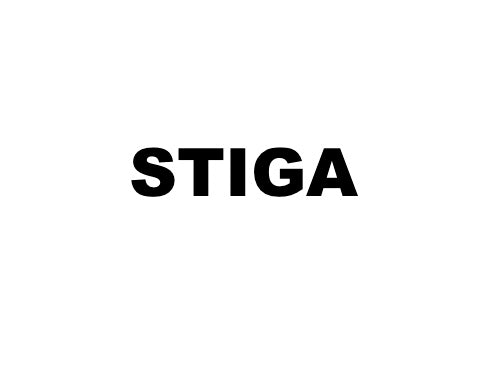 Stiga Logo schwarz auf weisem Hintergrund