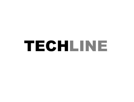 Techline Logo schwarz auf weißem Hintergrund