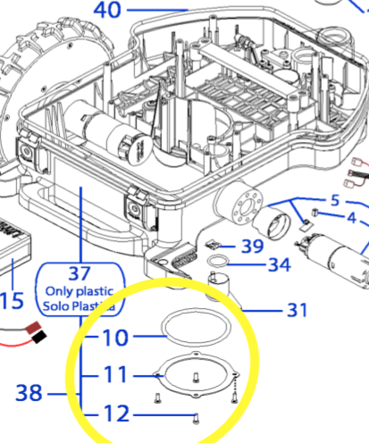 Chassis L30 Ambrogio | Wiper | Tech Line | STIGA -051A21500A