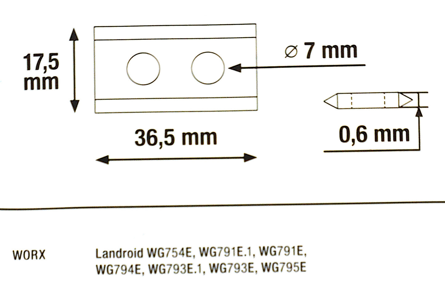 Ersatzklingen für Worx Landroid, LandXcape, Kress Mission, Set mit 9 rasierscharfe Messern und 9 Schrauben, einfaches Austauschen