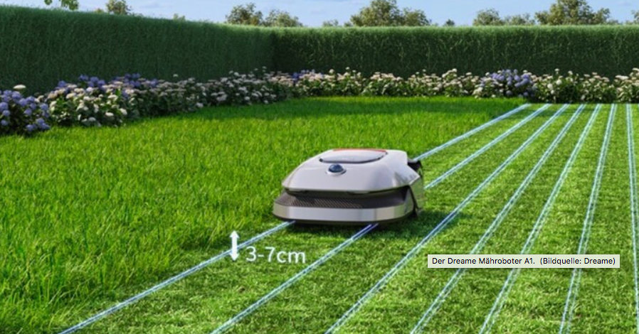 Dreame Technology bringt ein Mähroboter auf den Markt.